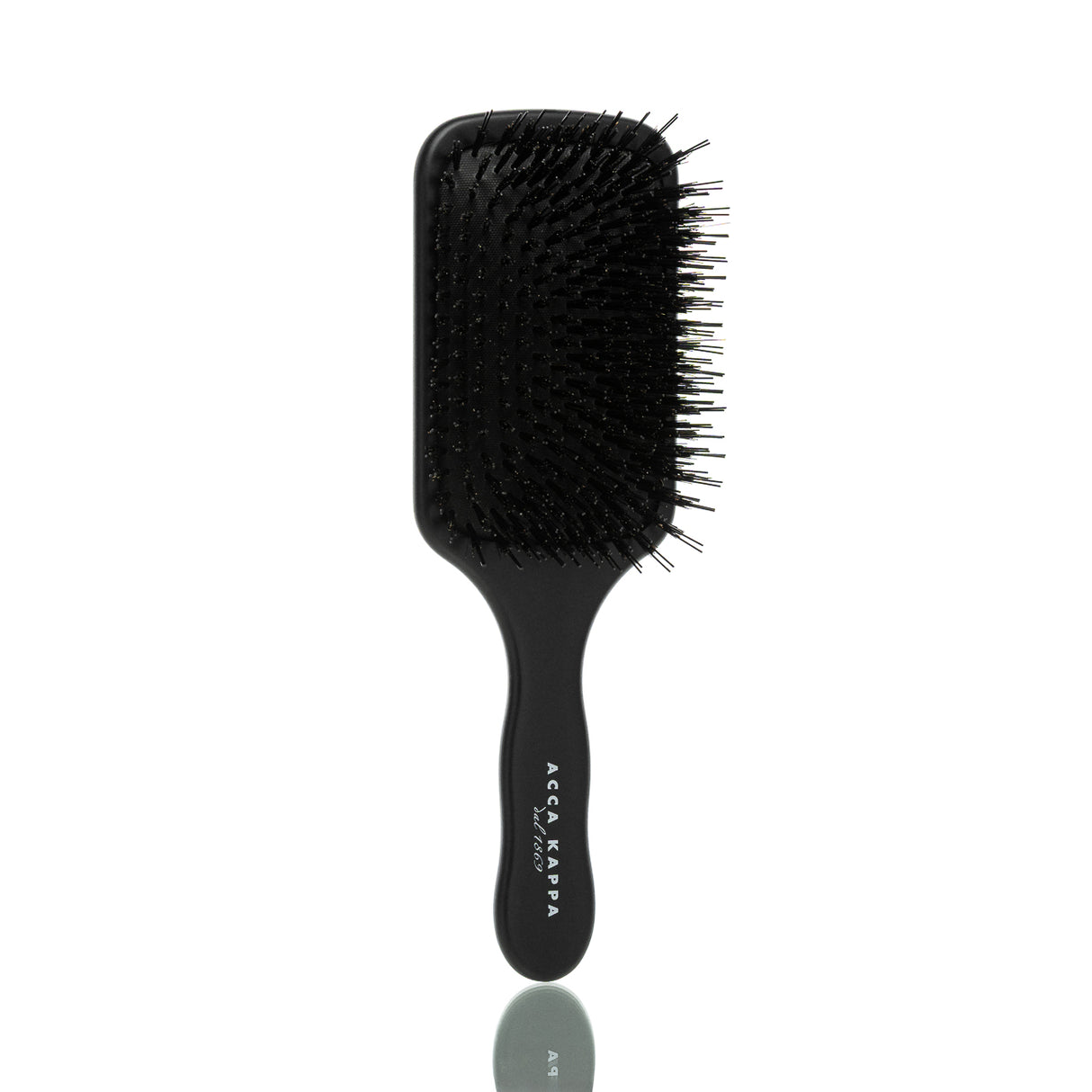 Haarbürste Profashion Extensions Paddle, schwarz lackiert, Wildschweinborsten & Nylon