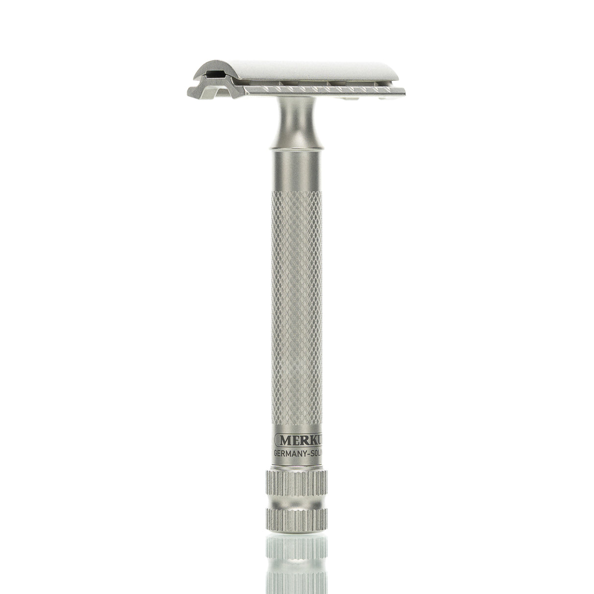 Rasierhobel 34 INOX XL, langer Griff, geschlossener Kamm, Double Edge