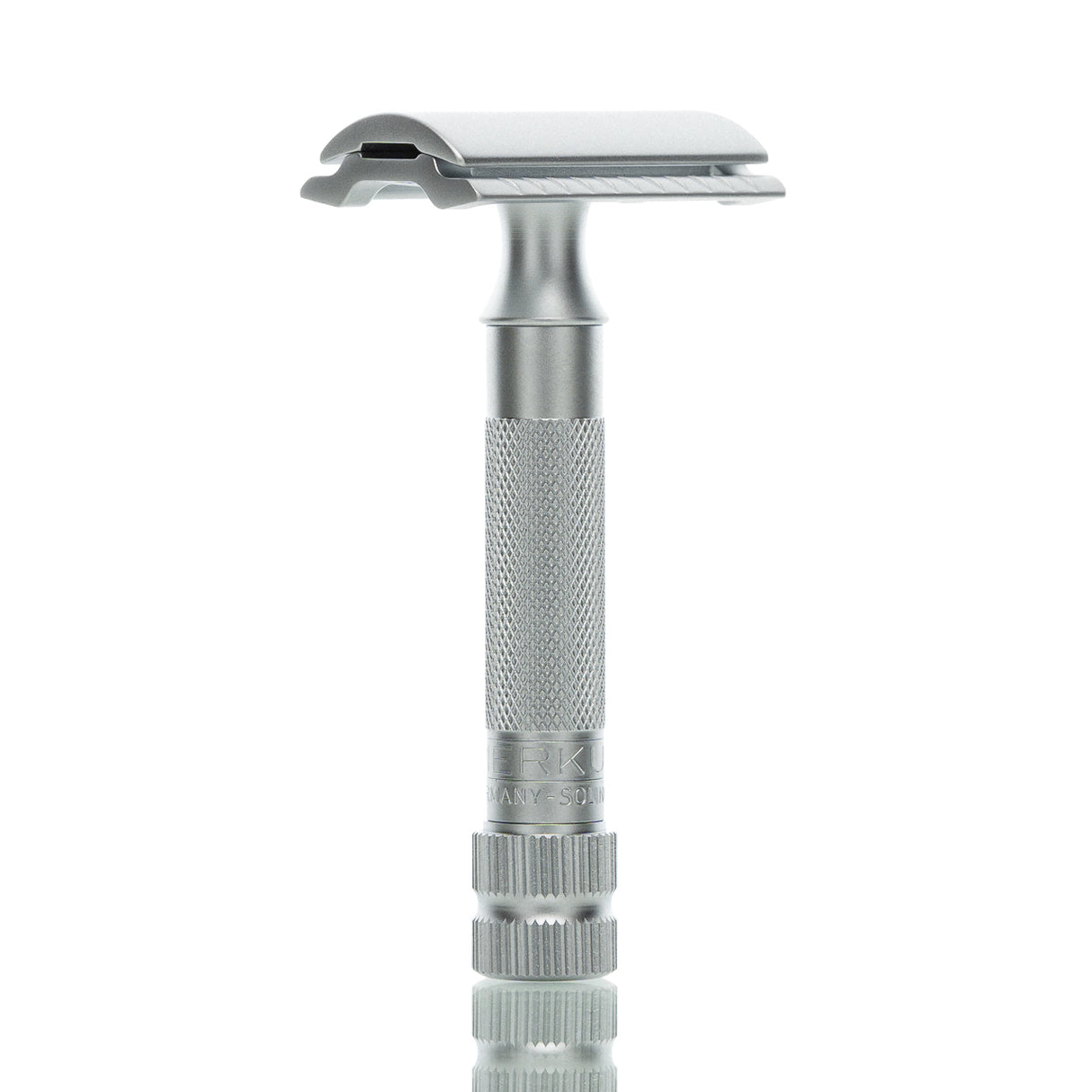 Rasierhobel 34C Mattchrom, geschlossener Kamm, Double Edge