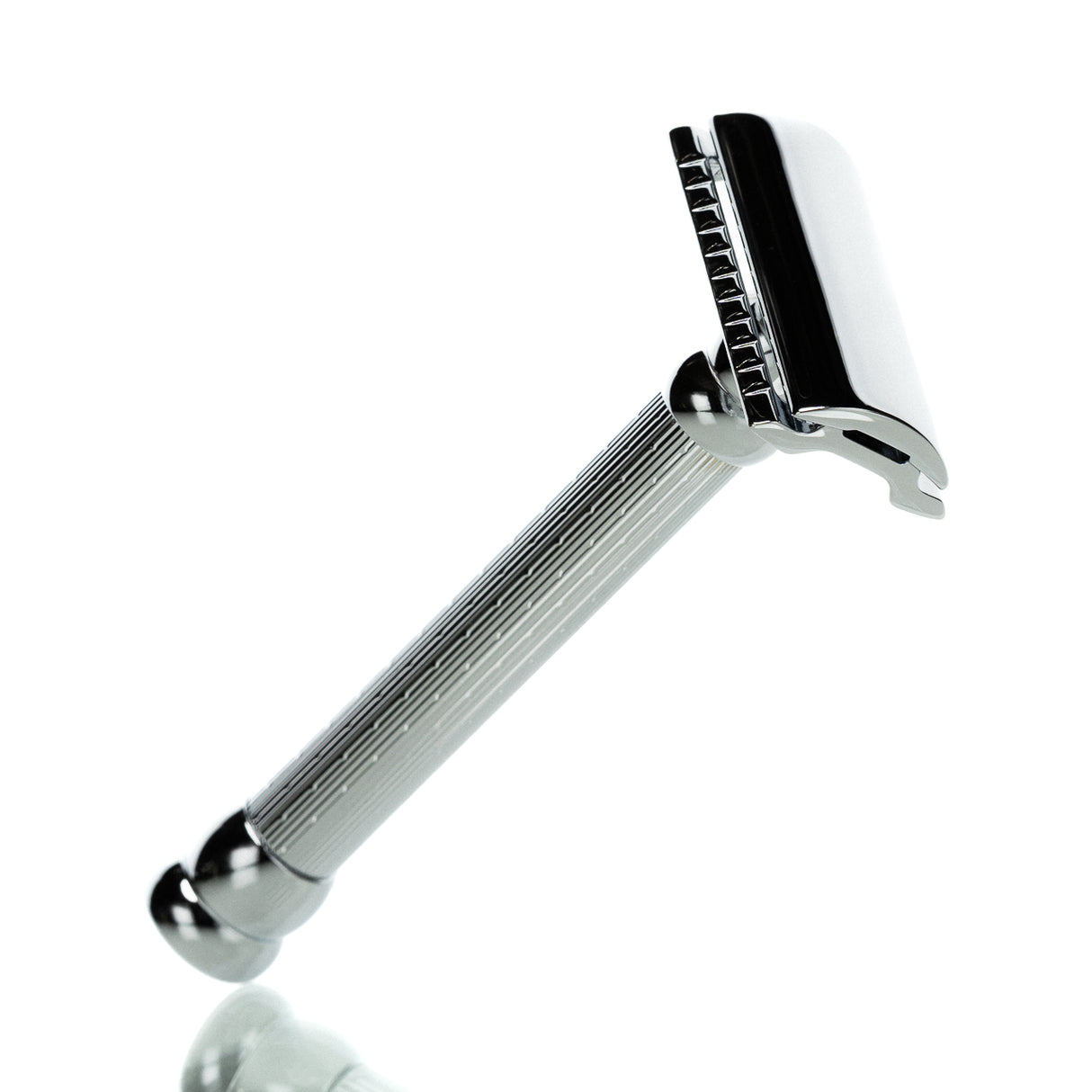 Rasierhobel 47C, guillochierter Griff, geschlossener Kamm, Double Edge