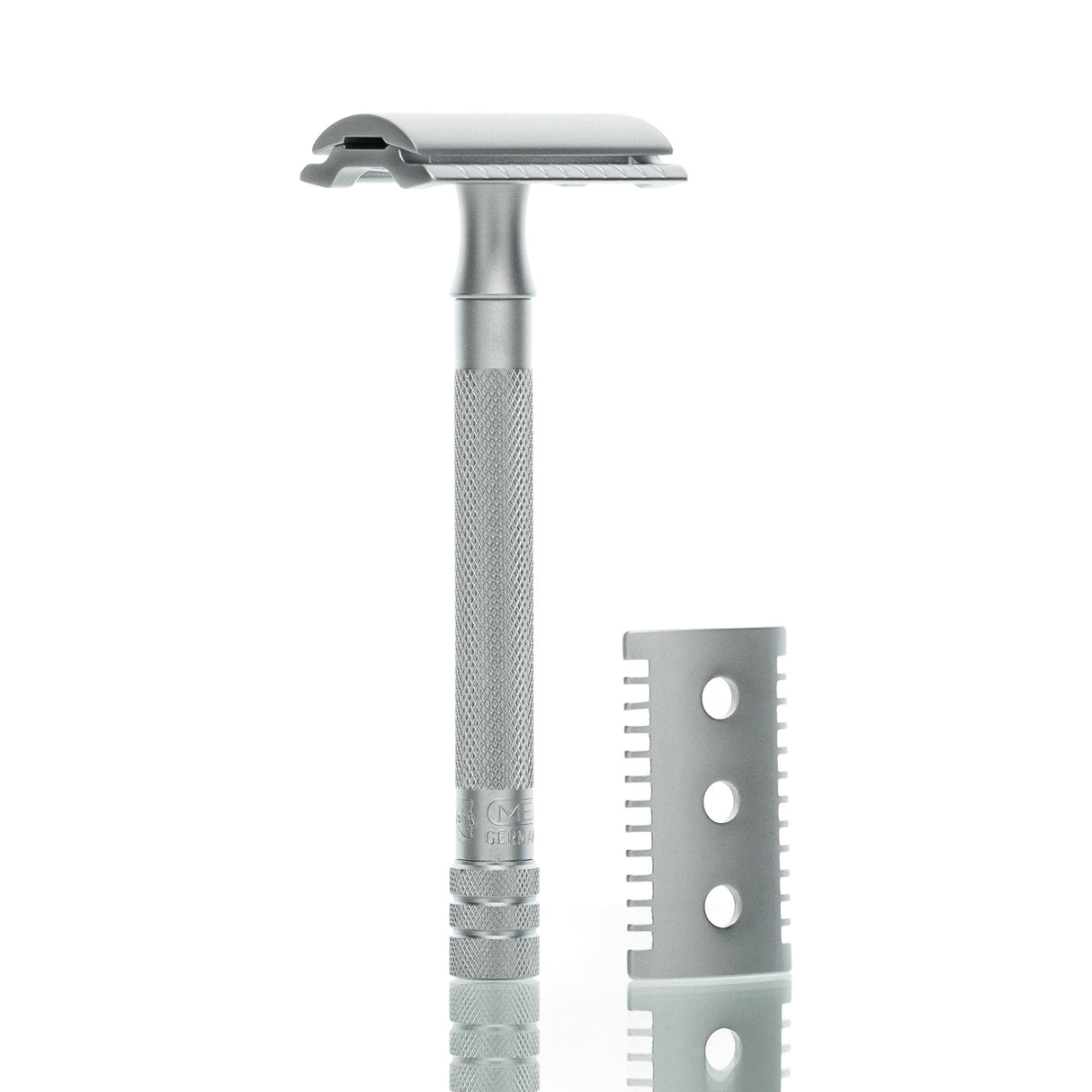 Rasierhobel 22C Combo, geschlossener Kamm und Zahnkamm, Double Edge
