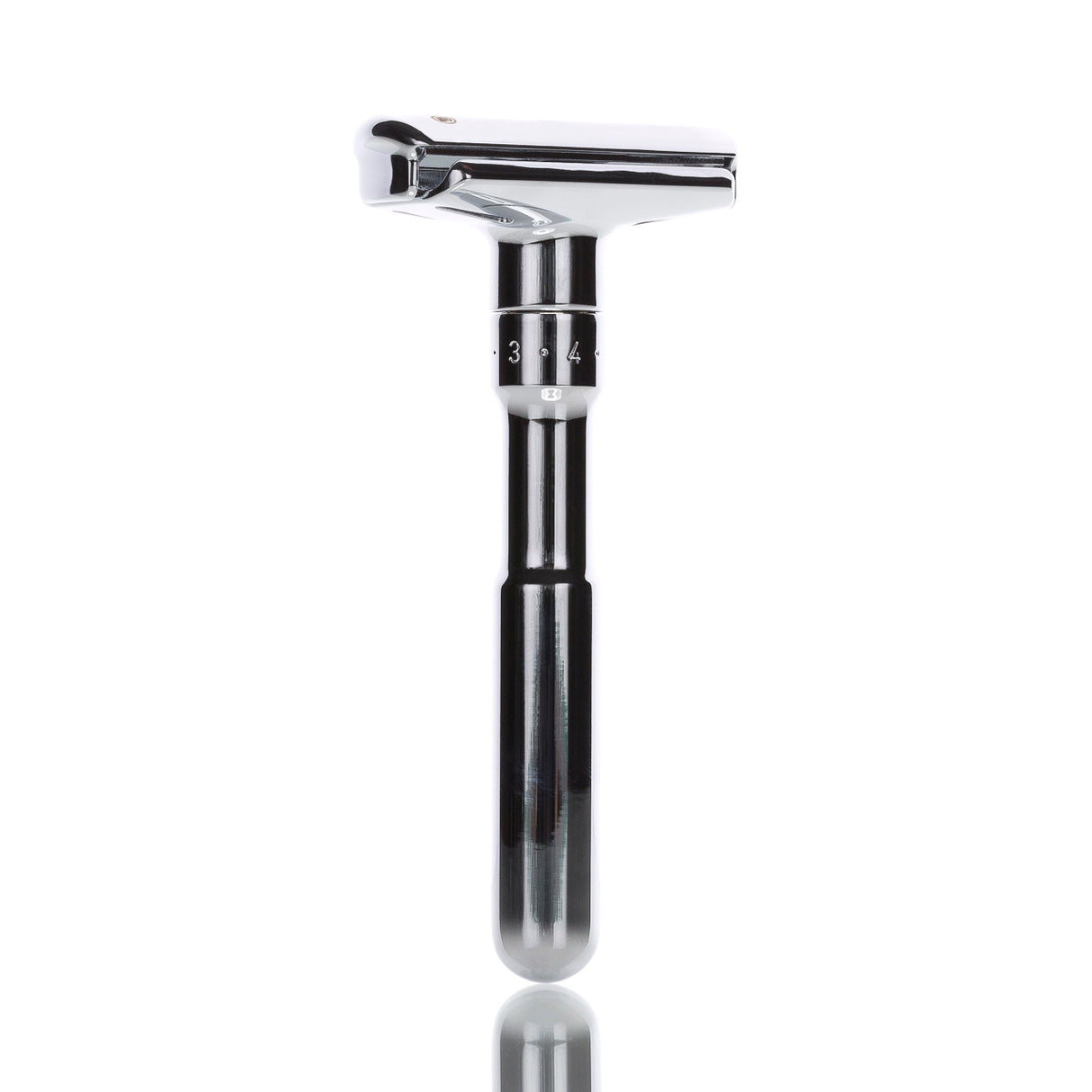 Rasierhobel Futur 701, geschlossener Kamm, verstellbarer Klingenspalt, Double Edge