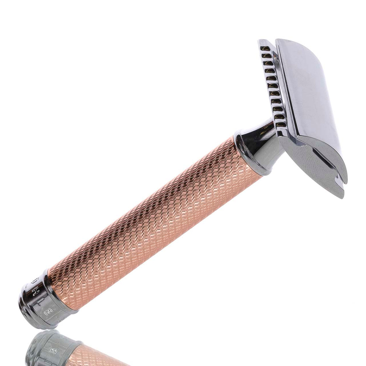 Mühle Rasierhobel R89 Rose Gold, geschlossener Kamm, Double Edge