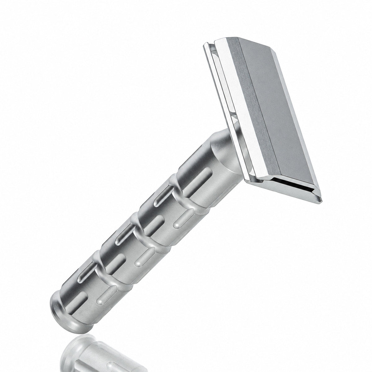 Rasierhobel Syntesi Edelstahl, geschlossener Kamm, Double Edge