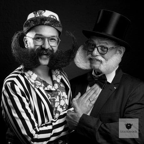 Blackbeards auf der Bart-WM 2023 in Burghausen.