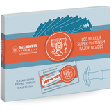 Merkur - Super Platinum -100x  Rasierklingen - Klassische Nassrasur mit Rasierhobel, besonders Scharf