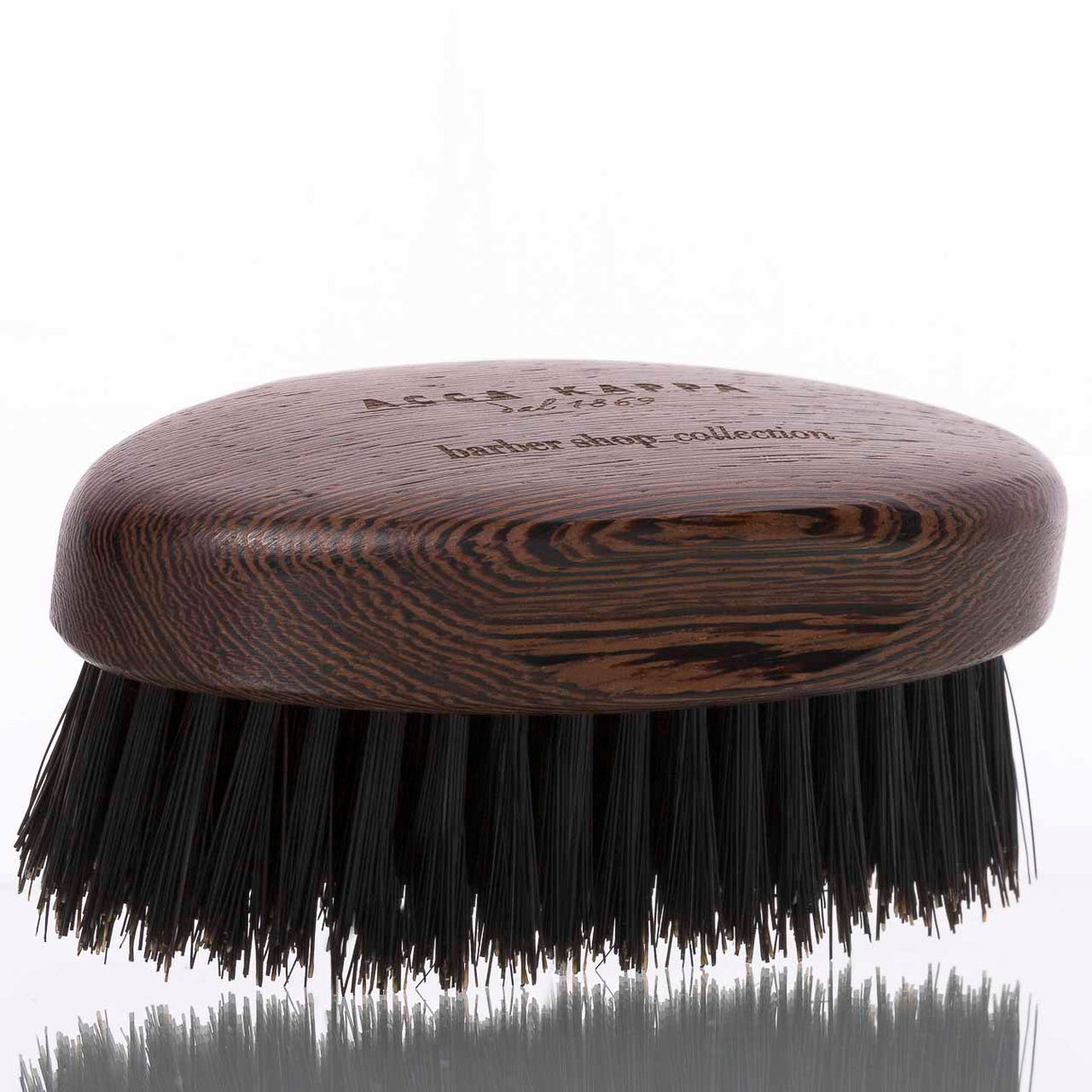 Bartbürste Wenge-Holz mit schwarzen Wildschweinborsten