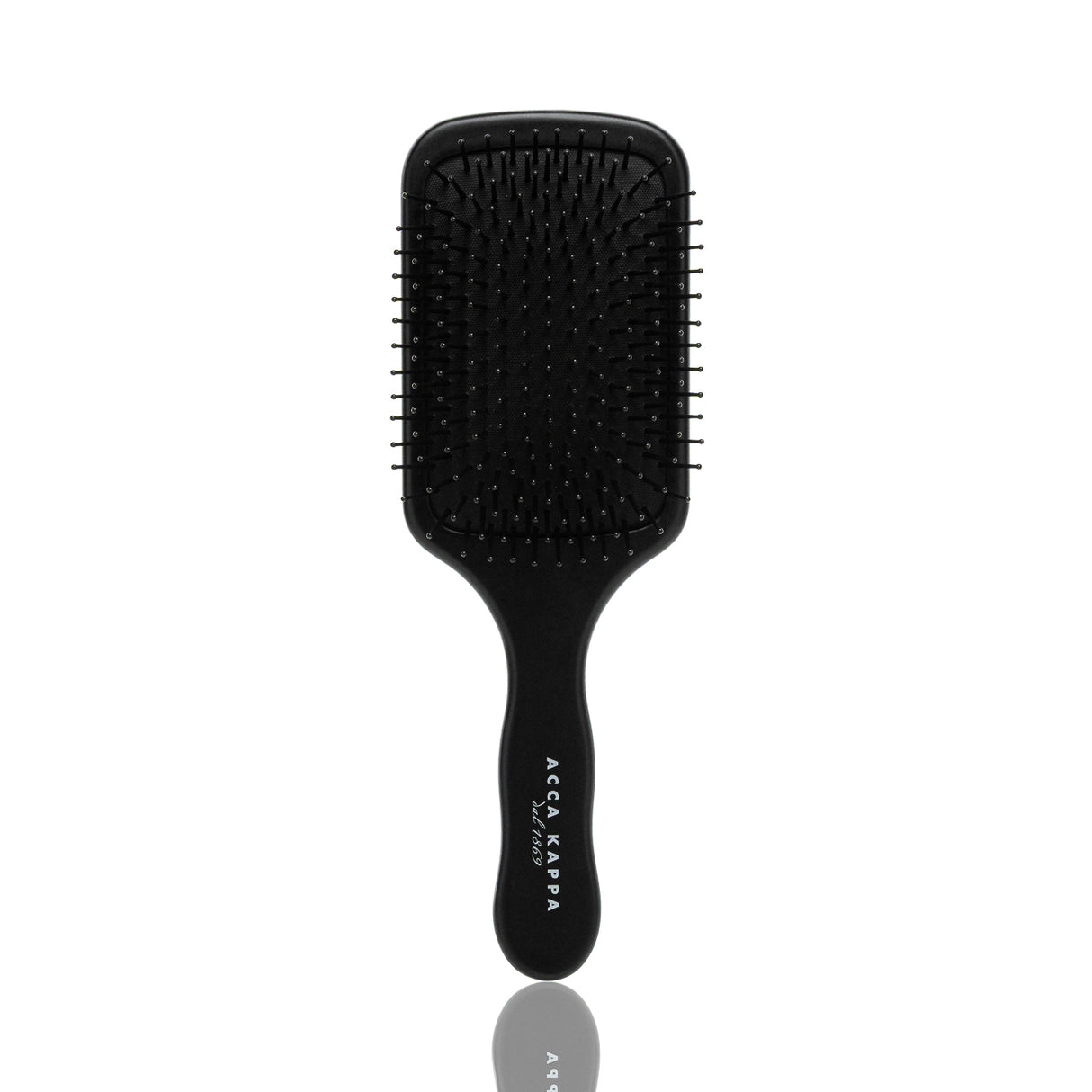 Haarbürste Profashion Paddle, schwarz lackiert, POM-Pins