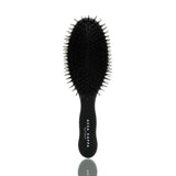 Haarbürste Profashion Extensions oval, schwarz lackiert, Wildschweinborsten & Nylon