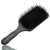 Haarbürste Profashion Extensions Paddle, schwarz lackiert, Wildschweinborsten & Nylon
