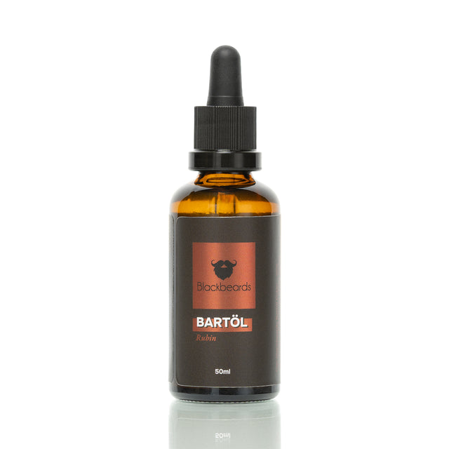 Blackbeards Bartöl Rubin, 50 ml Braunglasflasche mit Pipette