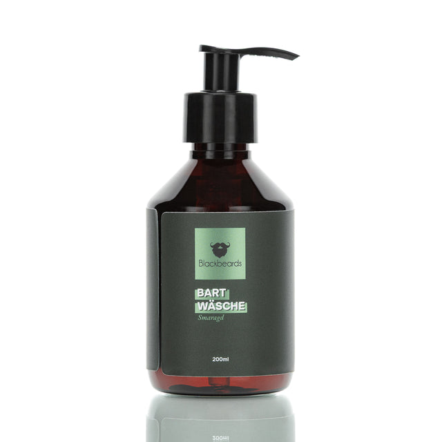 Blackbeards Bartwäsche Smaragd, 200 ml Flasche mit Pumpspender