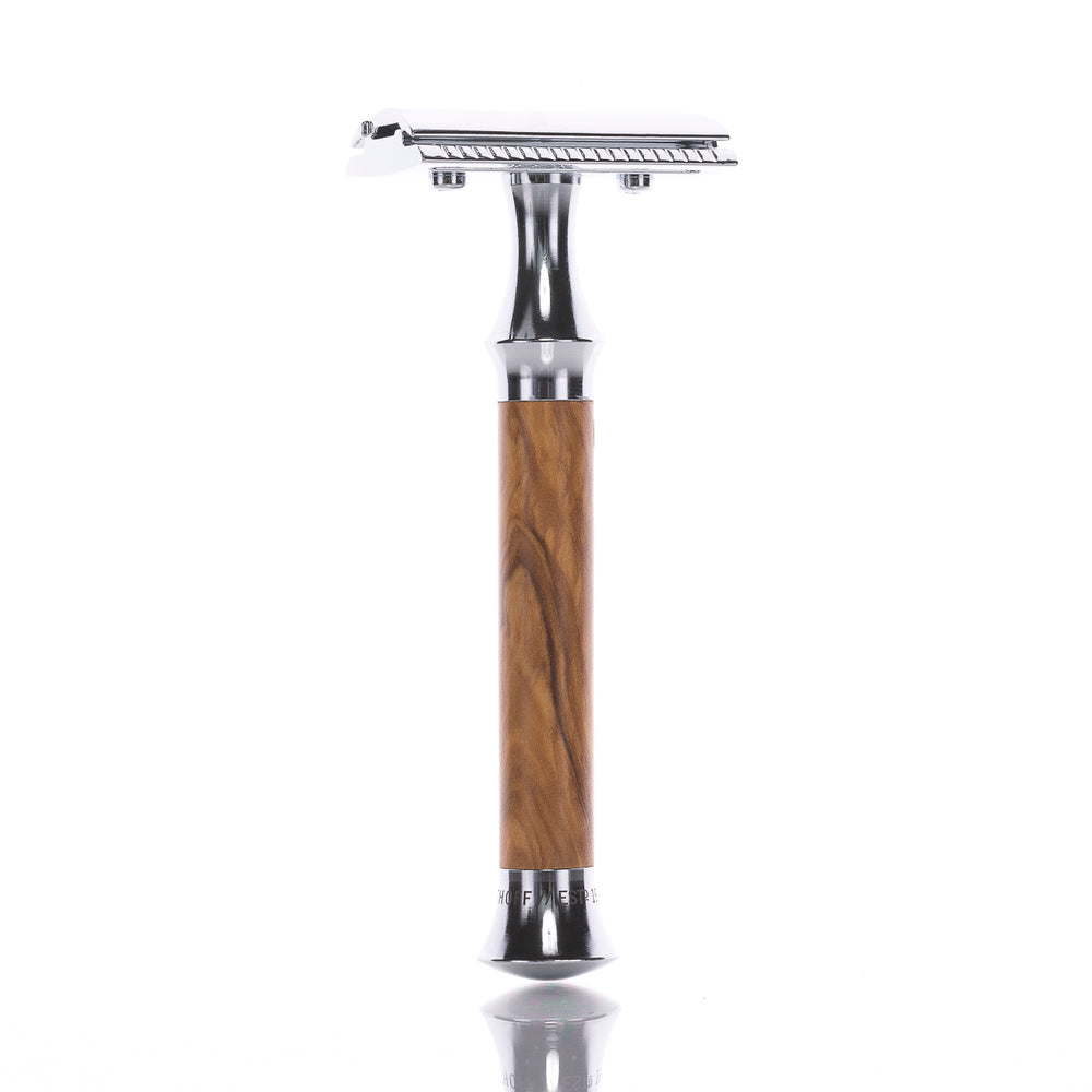 Giesen & Forsthoff Rasierhobel Timor 1920 Olivenholz, geschlossener Kamm