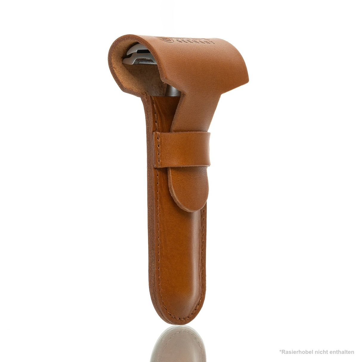 Lederhülle 5006 braun für Rasierhobel bis 110 mm aus Rindleder