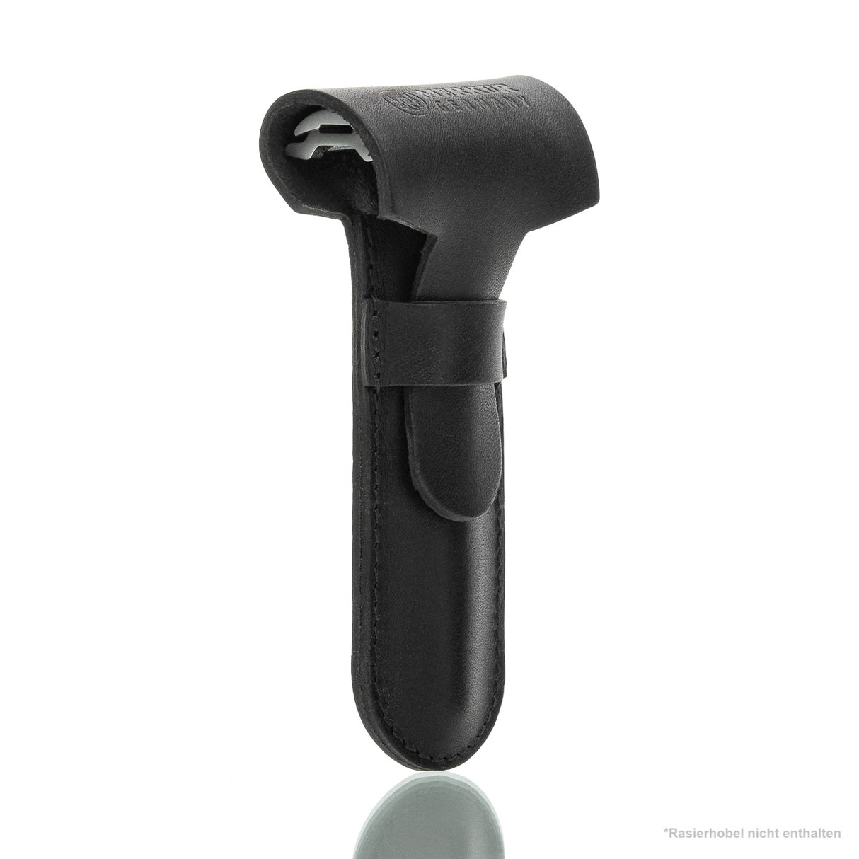 Lederhülle 5006 schwarz für Rasierhobel bis 110 mm aus Rindleder