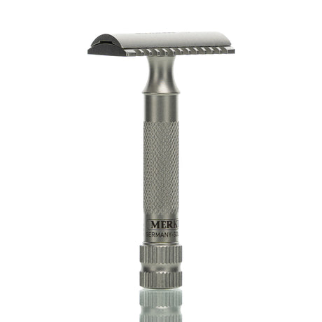 Rasierhobel 11 INOX Edition 1896, Zahnkamm, Sonderedition mit Lederetui