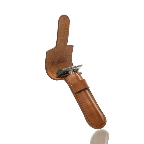 Rasierhobel 11 INOX Edition 1896, Zahnkamm, Sonderedition mit Lederetui