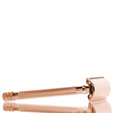 Rasierhobel 24G Ladies PVD-Roségold, langer Griff, Double Edge