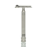 Rasierhobel 34 INOX XL, langer Griff, geschlossener Kamm, Double Edge