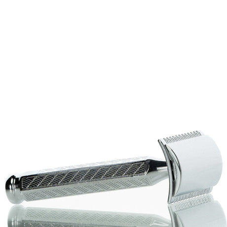 Rasierhobel 41C, Hexagonalgriff, offener Zahnkamm, Double Edge
