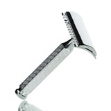 Rasierhobel 41C, Hexagonalgriff, offener Zahnkamm, Double Edge