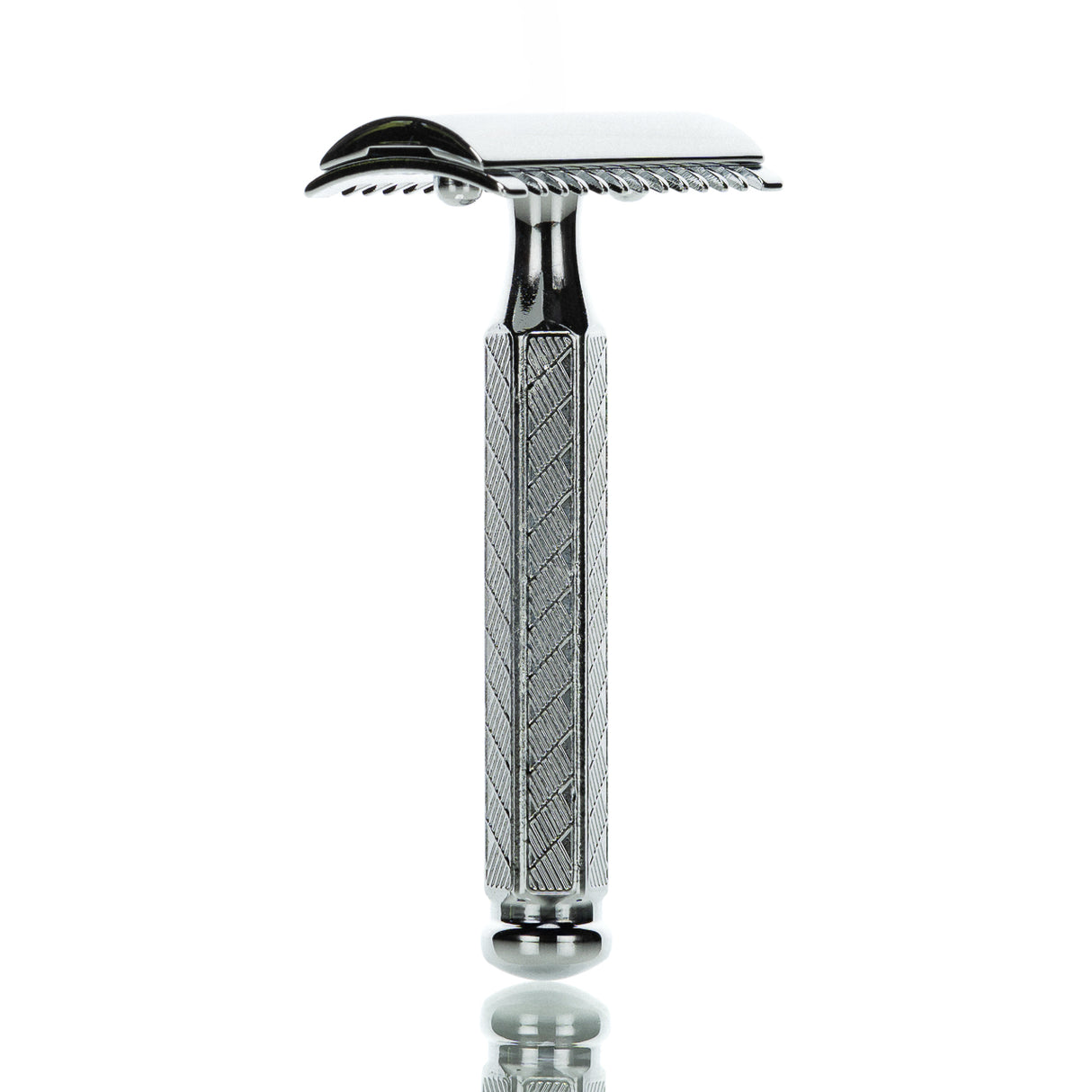 Rasierhobel 41C, Hexagonalgriff, offener Zahnkamm, Double Edge