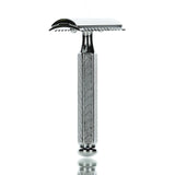 Rasierhobel 41C, Hexagonalgriff, offener Zahnkamm, Double Edge