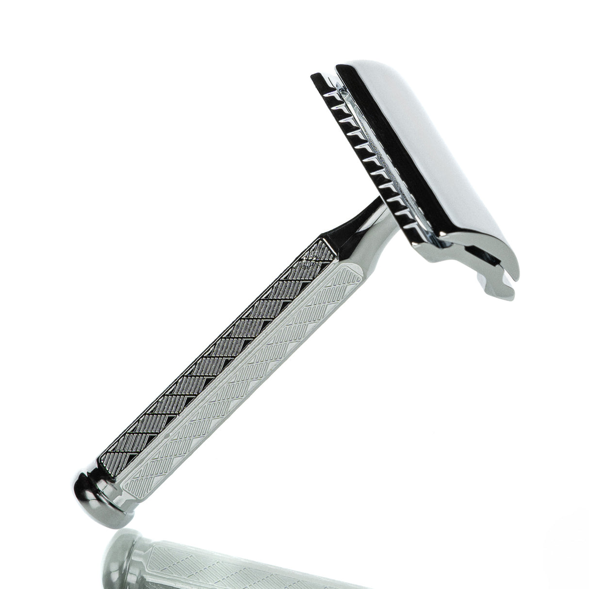 Rasierhobel 42C, Hexagonalgriff, geschlossener Kamm, Double Edge