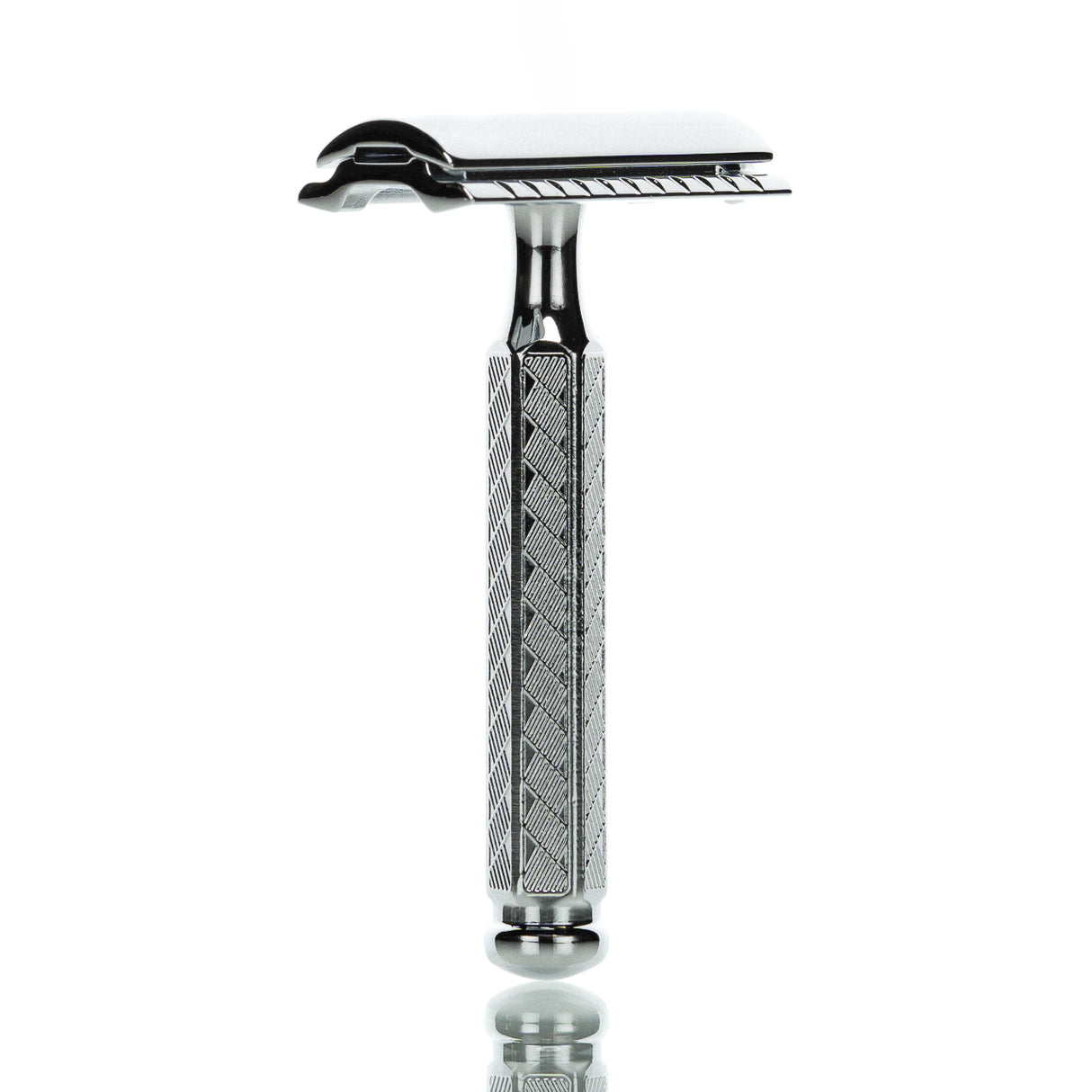 Rasierhobel 42C, Hexagonalgriff, geschlossener Kamm, Double Edge