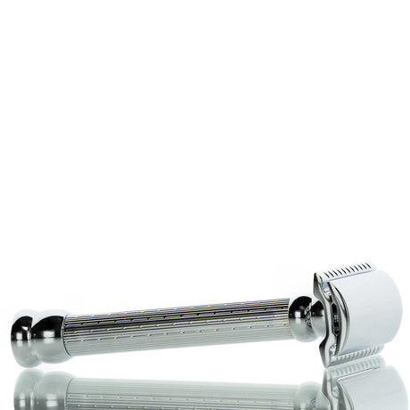 Rasierhobel 47C, guillochierter Griff, geschlossener Kamm, Double Edge