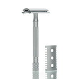 Rasierhobel 22C Combo, geschlossener Kamm und Zahnkamm, Double Edge