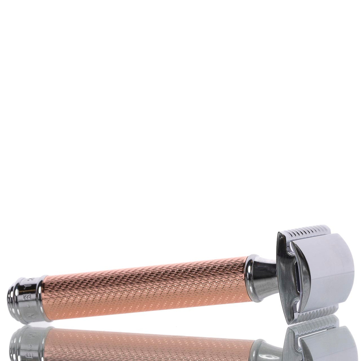 Mühle Rasierhobel R89 Rose Gold, geschlossener Kamm, Double Edge