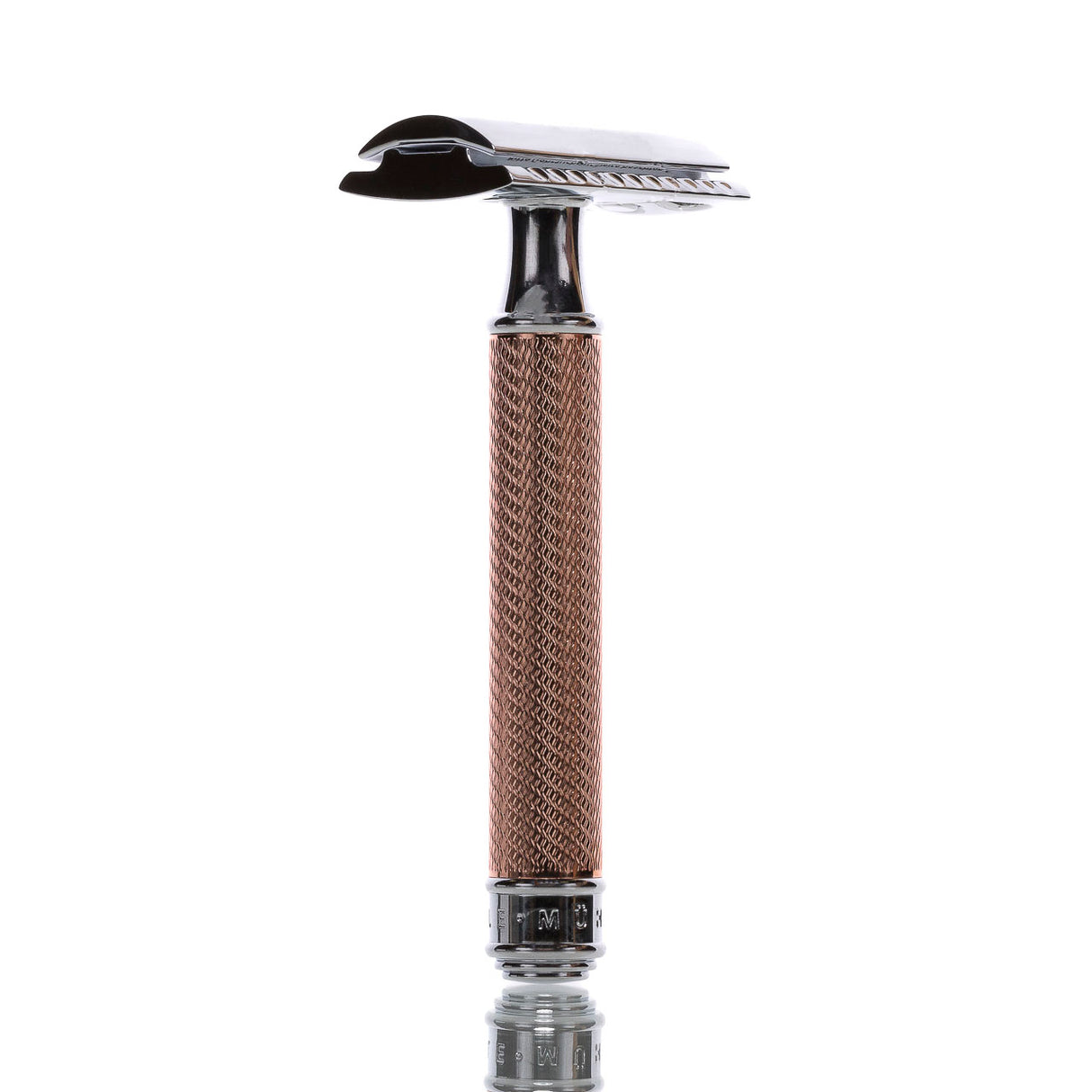 Mühle Rasierhobel R89 Rose Gold, geschlossener Kamm, Double Edge