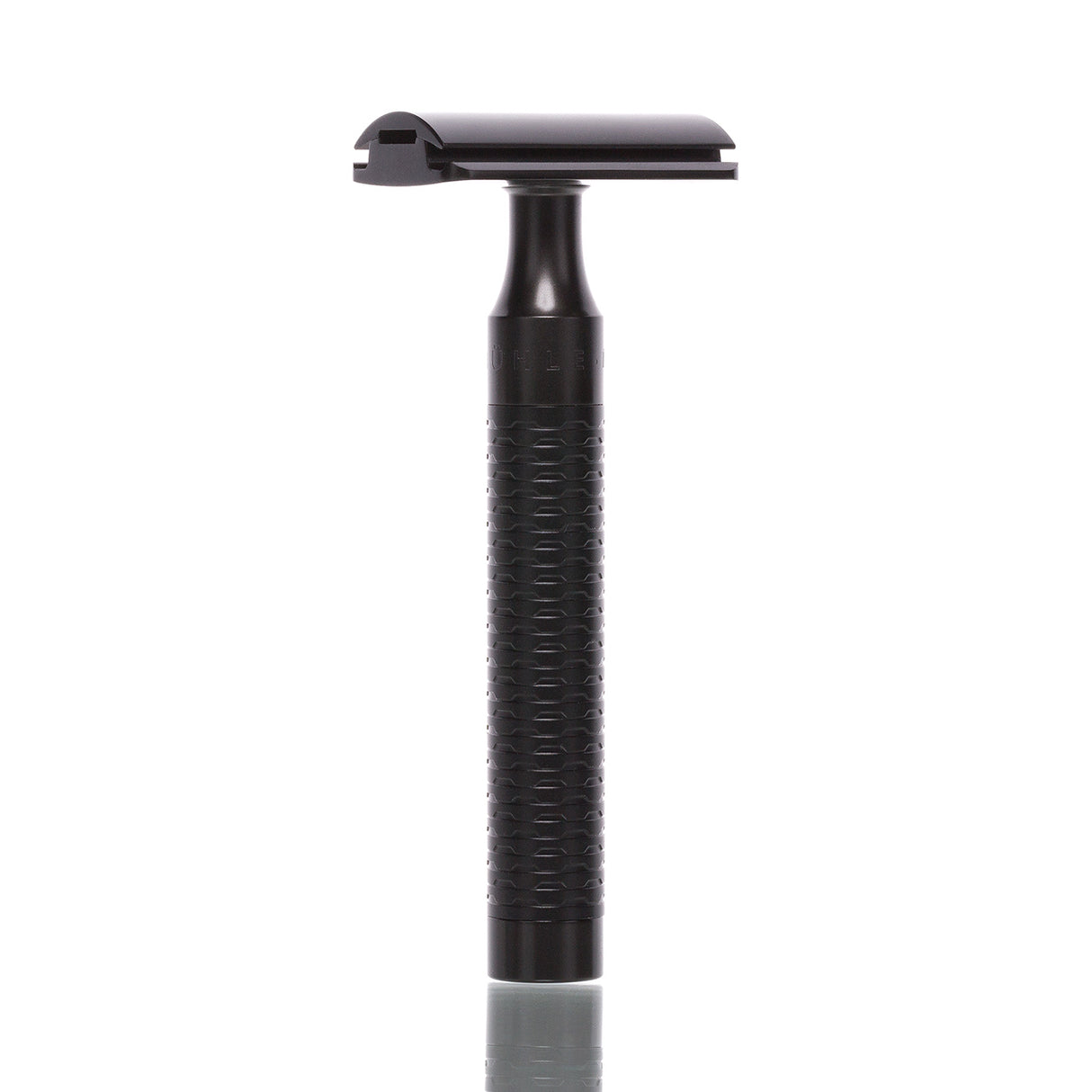 Mühle Rasierhobel ROCCA R96 JET komplett schwarz, geschlossener Kamm
