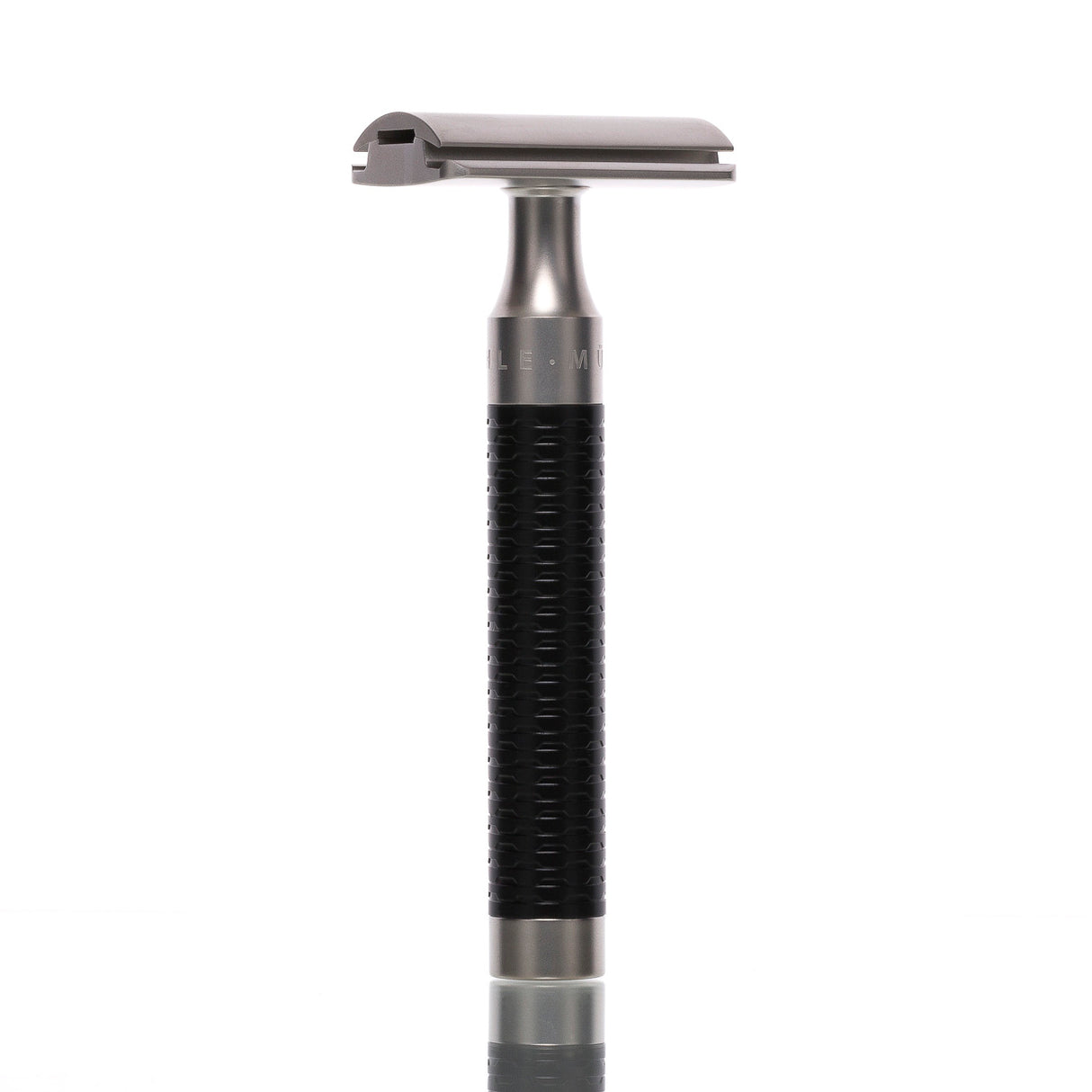Mühle Rasierhobel ROCCA R96 Edelstahl schwarz, geschlossener Kamm