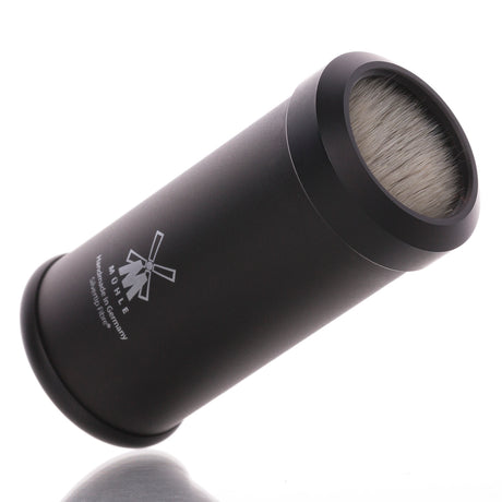 Reiserasierpinsel TRAVEL Silvertip Fibre, Aluminium schwarz eloxiert