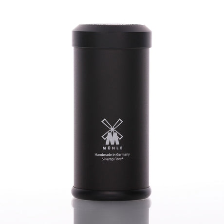 Reiserasierpinsel TRAVEL Silvertip Fibre, Aluminium schwarz eloxiert