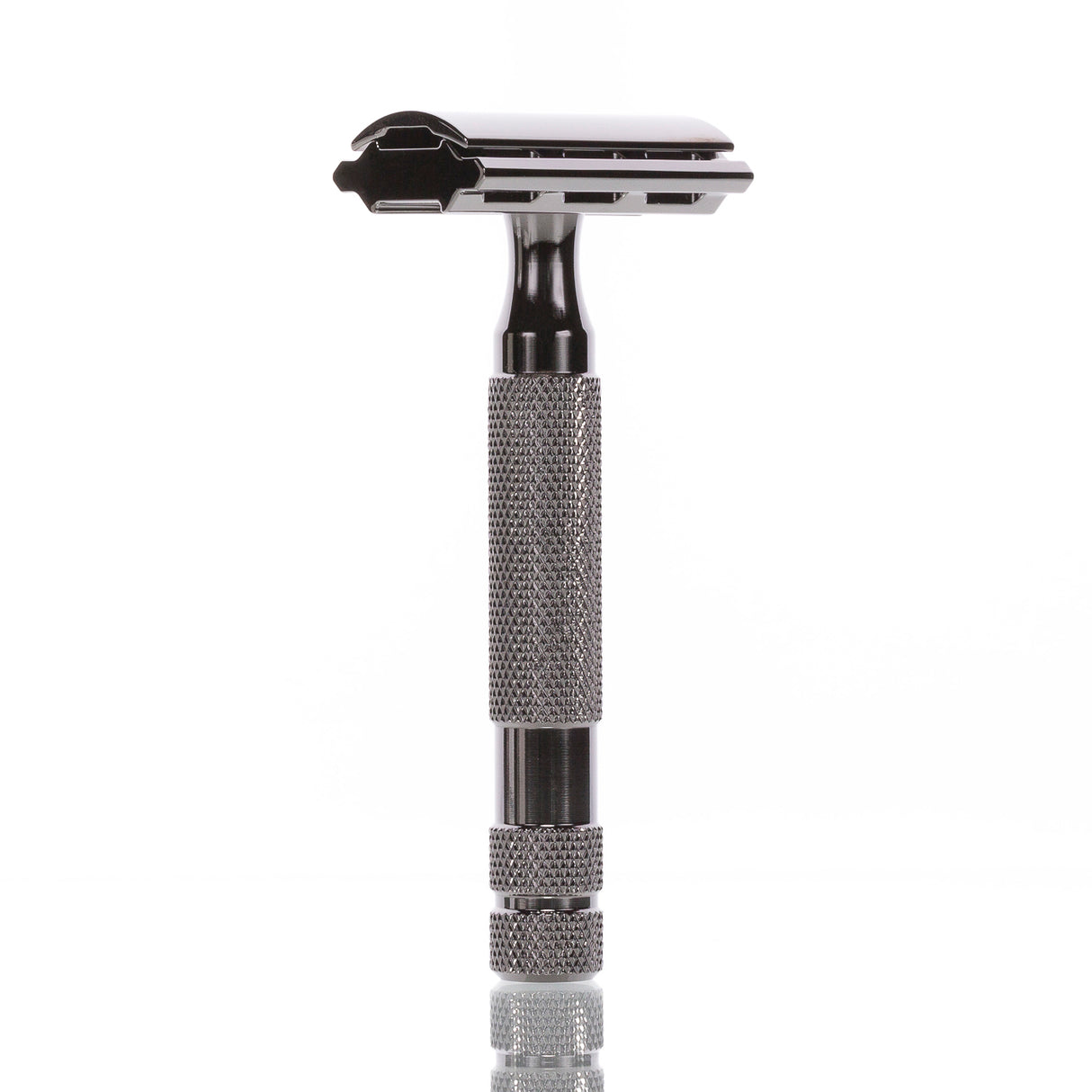 Rasierhobel 2C Gunmetal, geschlossener Kamm, Double Edge