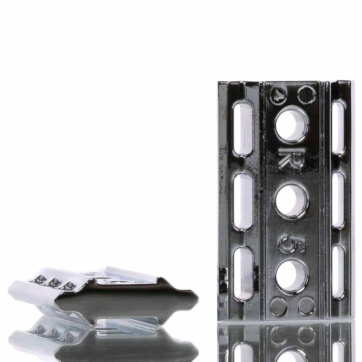 Rasierhobel 6C White Chrome, geschlossener Kamm, Double Edge