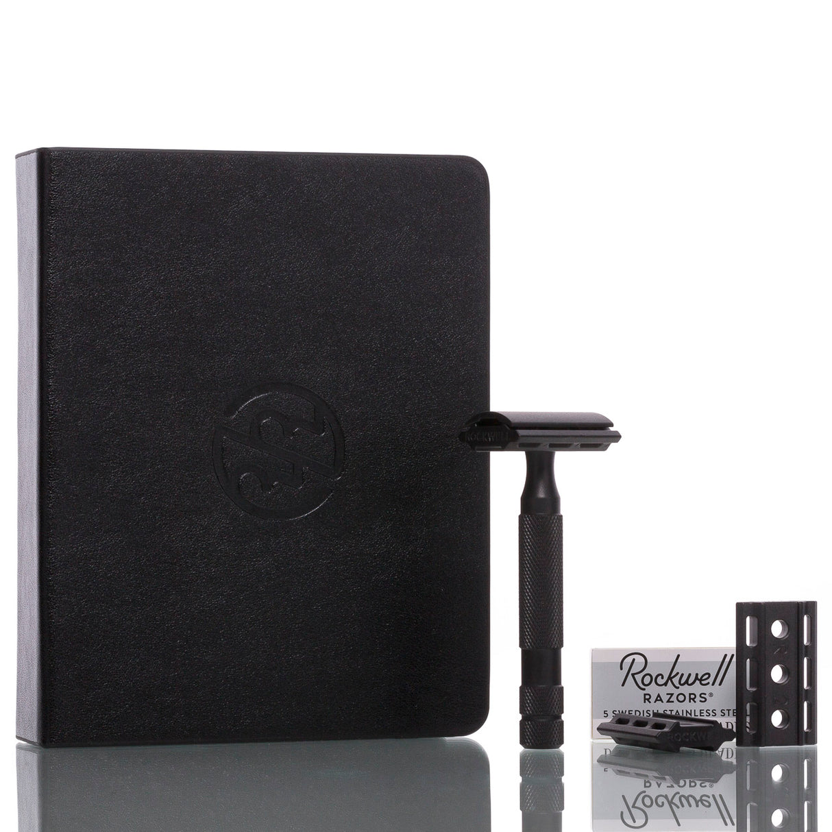 Rasierhobel 6S Black, geschlossener Kamm, Double Edge
