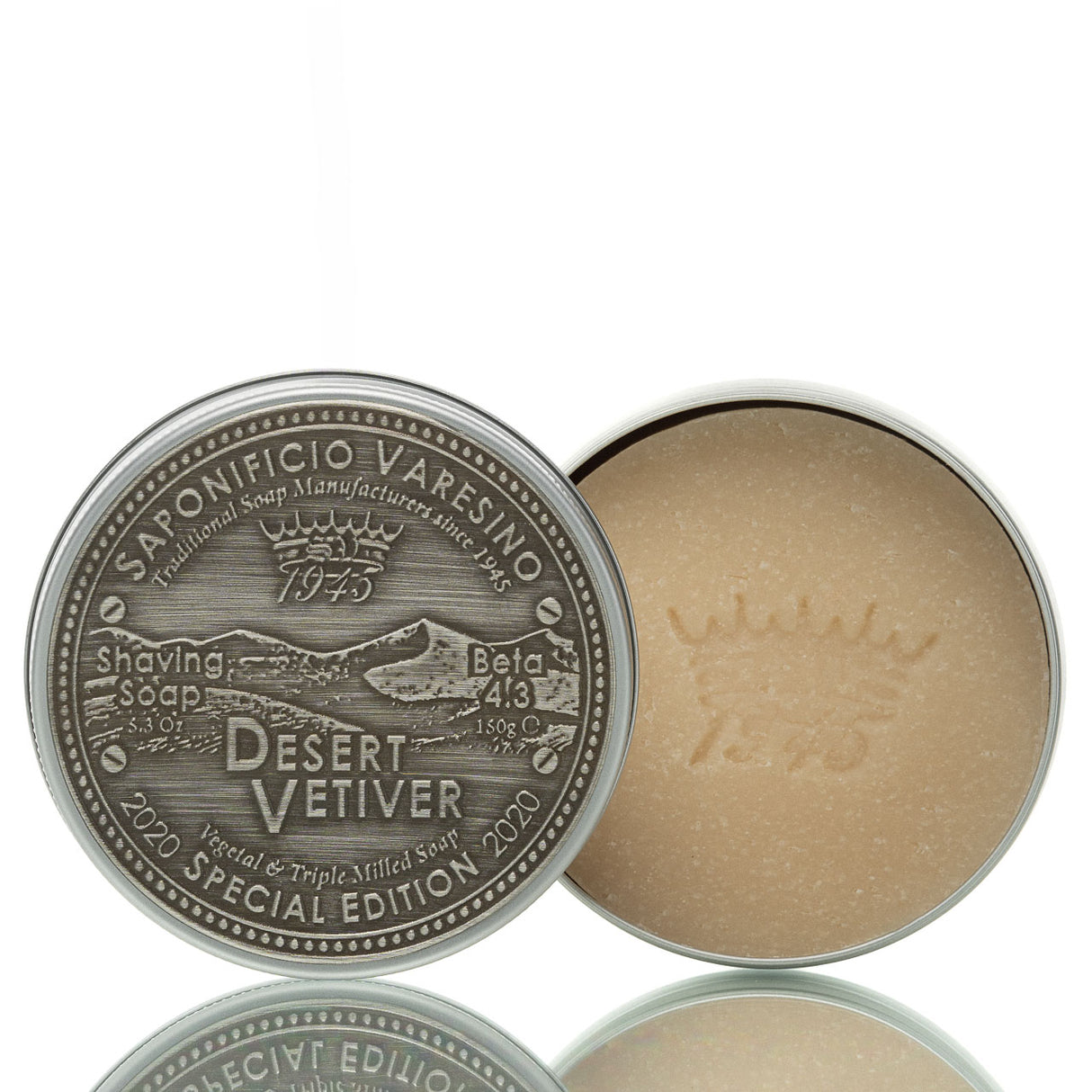 Rasierseife Desert Vetiver 4.3 Metalldose 150g