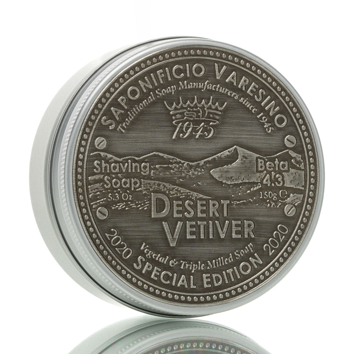 Rasierseife Desert Vetiver 4.3 Metalldose 150g