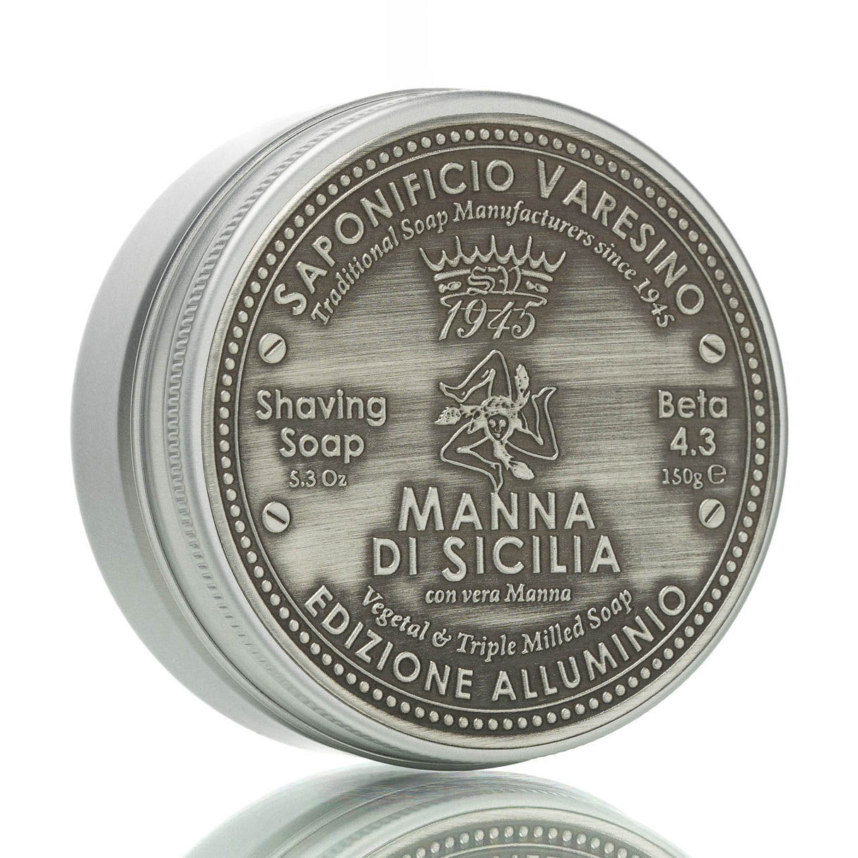 Rasierseife Manna di Sicilia 4.3 Metalldose 150g