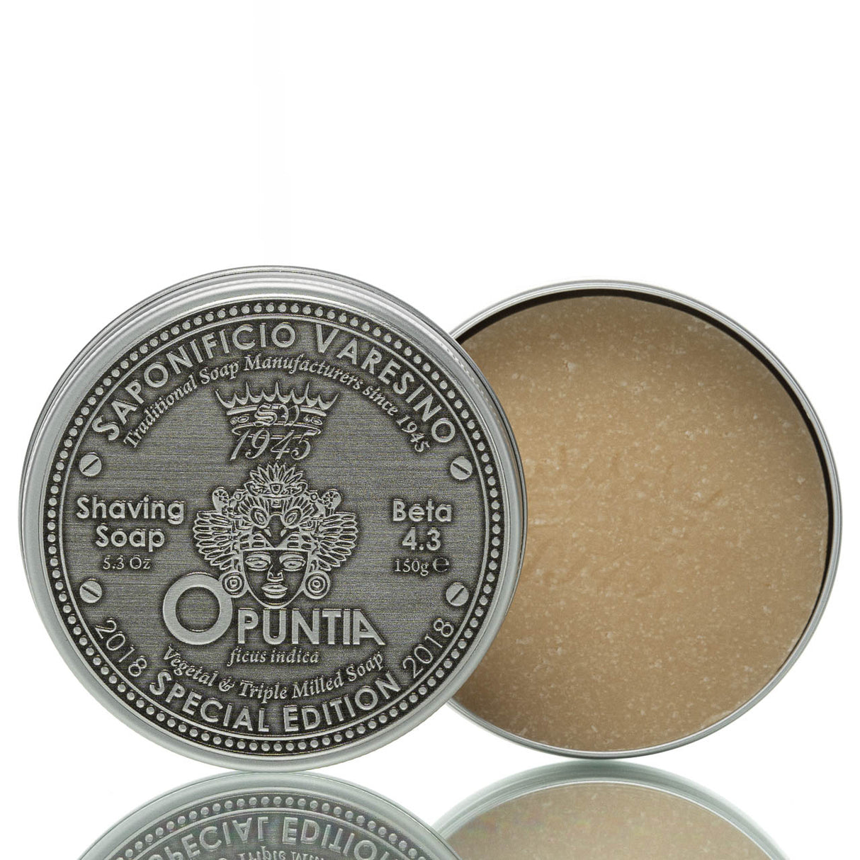 Rasierseife Opuntia 4.3 Metalldose 150g