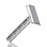 Rasierhobel Syntesi Edelstahl, geschlossener Kamm, Double Edge