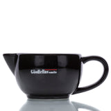 Rasierschale Scuttle mit Henkel aus Keramik, schwarz