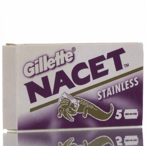 Gillette Rasierklingen Nacet Stainless, Double Edge (5 Stk.) ❤️ Rasierklingen jetzt kaufen bei blackbeards, deinem Onlineshop für Rasur