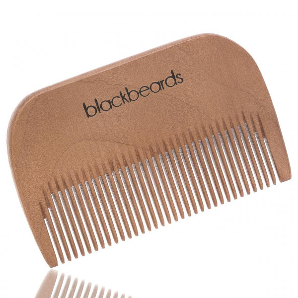 blackbeards Bartkamm aus Birnbaumholz mit feiner Zahnung ❤️ Bartkämme jetzt kaufen bei blackbeards, deinem Onlineshop für Bartpflege 1