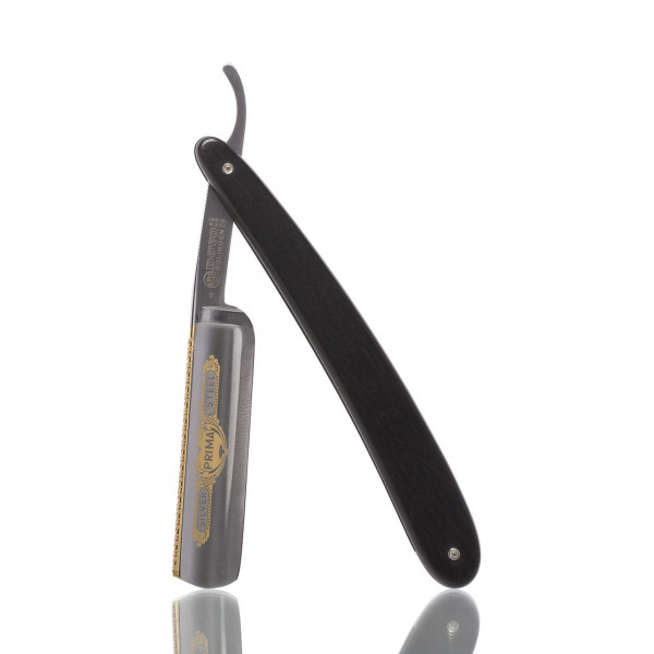 DOVO Solingen Rasiermesser Prima 5/8&quot; mit Heft aus Ebenholz, Rundkopf ❤️ Rasiermesser jetzt kaufen bei blackbeards, deinem Onlineshop für Rasur 1