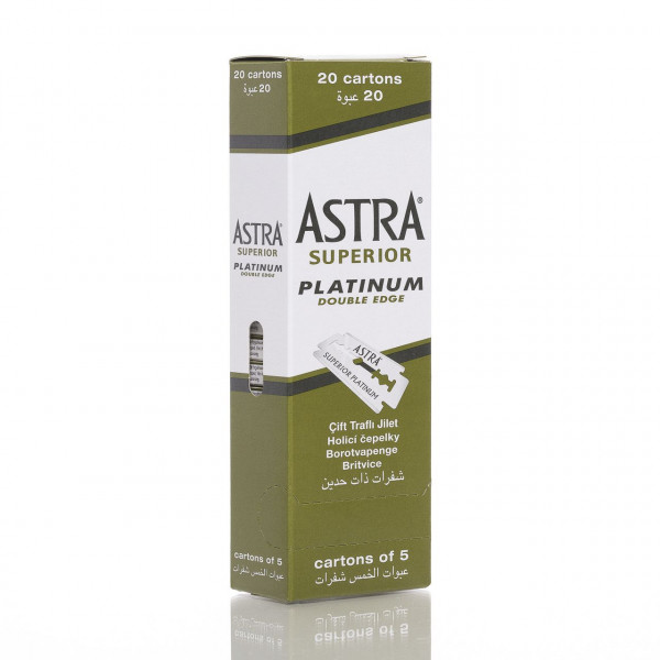 Astra Rasierklingen Superior Platinum, Double Edge (100 Stk.) ❤️ Rasierklingen jetzt kaufen bei blackbeards, deinem Onlineshop für Rasur 1